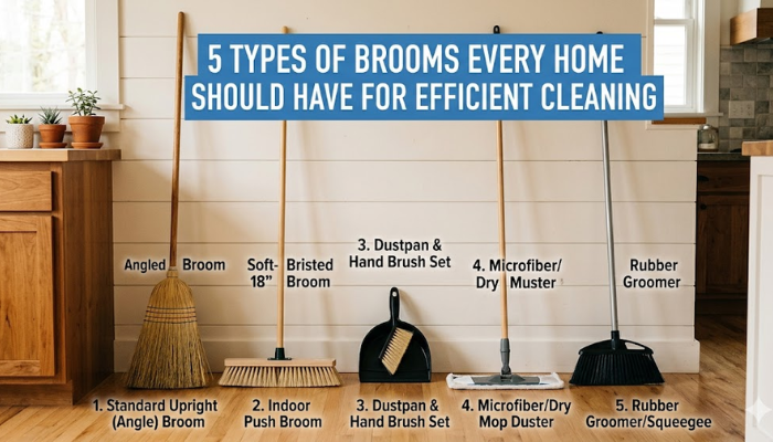 5 Types of Brooms Every Home Should Have for Efficient Cleaning