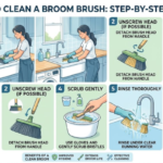 How to clean broom brush